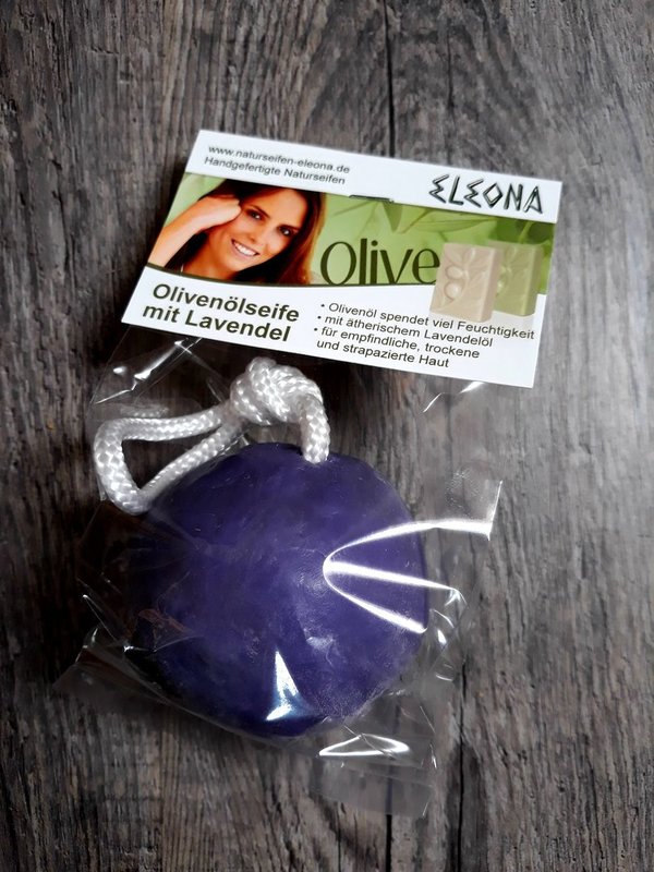 Eleona Seifenkugel mit Kordel - Lavendel